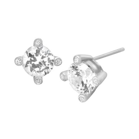 Stud Earrings with Cubic Zirconia