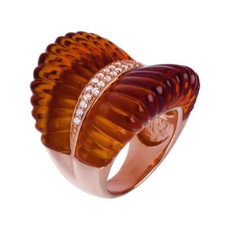 Puglia Ring with Cubic Zirconia