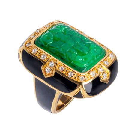 Green Quartz King's Garden Ring