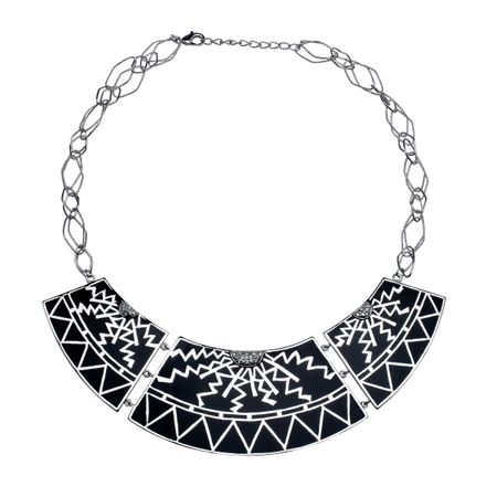 Scroll Plate Necklace