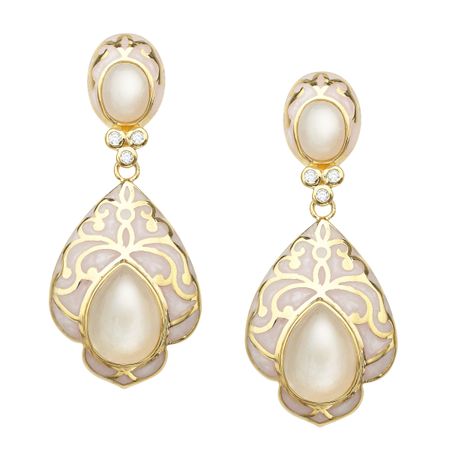 Moonstone Baroque Earrings