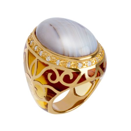 Agate Noble Ring