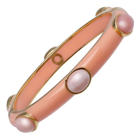 Pink Opal Six-Stone Bangle