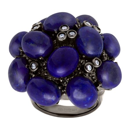 Lapiz & Cubic Zirconia Bouquet Ring
