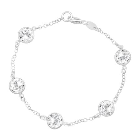 Station Bracelet with Swarovski Crystals