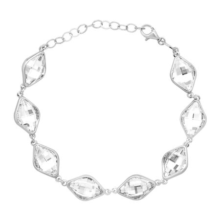 Marquise Station Bracelet with Swarovski Crystals