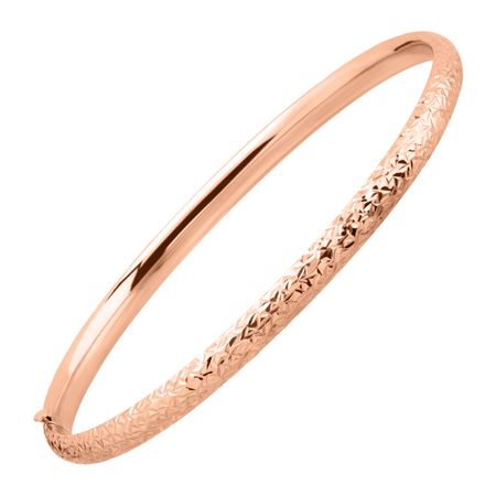Diamond-Cut Bangle Bracelet