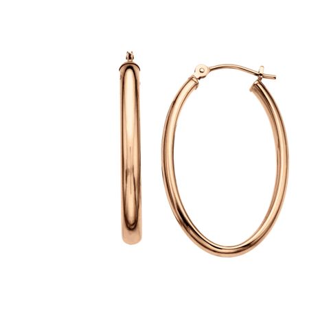 Oval Hoop Earrings