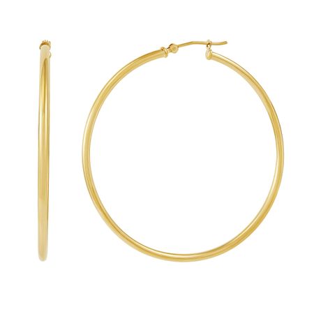 50 mm Classic Tube Hoop Earrings