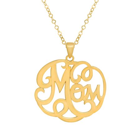 Filigree 'Mom' Pendant