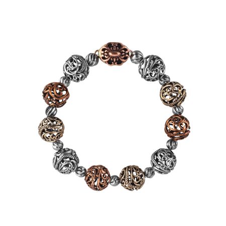 Mixed Metal Beaded Bracelet
