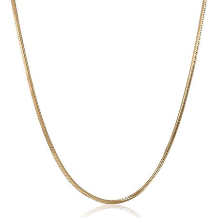 Four-Sided Snake Chain Necklace, 20