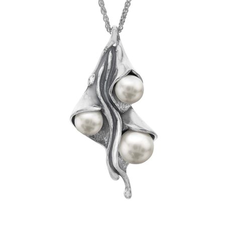 Art Nouveau Calla Lily Pendant