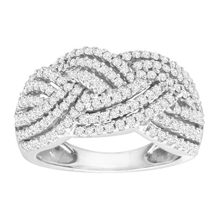 1 ct Diamond Braided Band Ring
