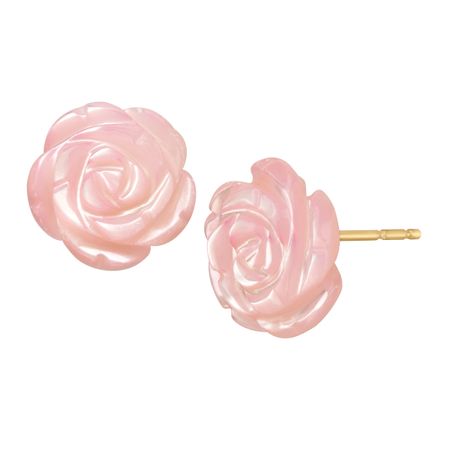 Mother-of-Pearl Flower Earrings