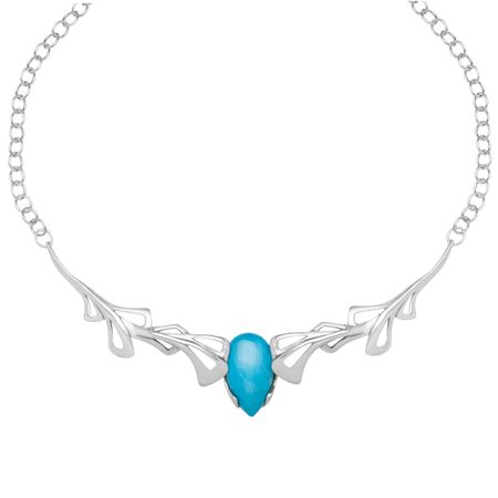 Turquoise Plate Necklace