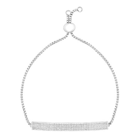 Bar Lasso Bracelet with Diamond