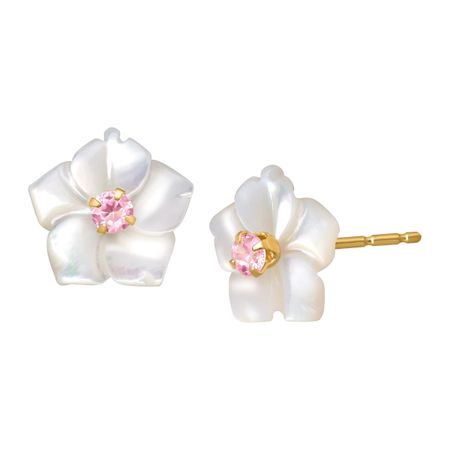 Mother-of-Pearl Flower Earrings