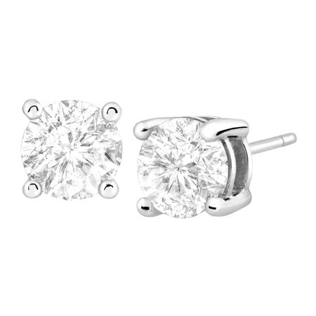 Stud Earrings with Cubic Zirconia