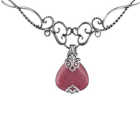 Purple Rhodonite Necklace