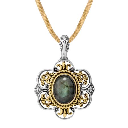 Labradorite Filigree Pendant