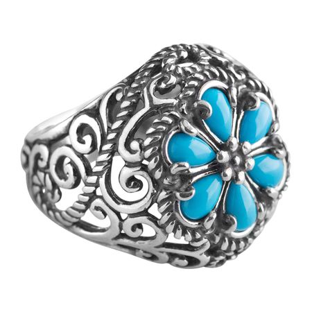 Sleeping Beauty Turquoise Rope Ring