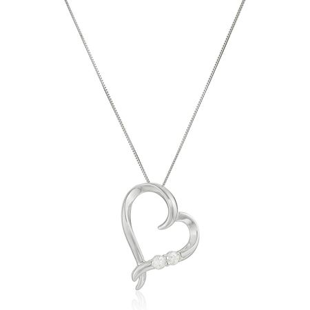 1/5 ct Diamond Heart Pendant