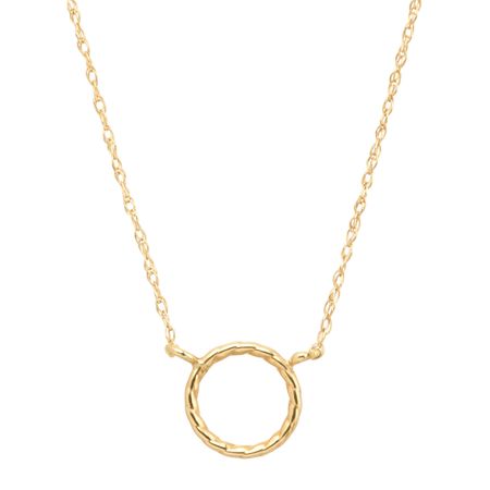 Petite Twisted Circle Necklace