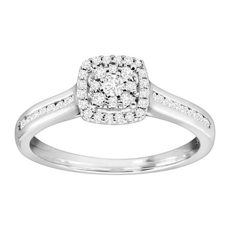 1/3 ct Diamond Cushion Engagement Ring