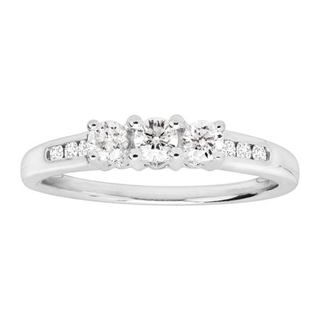 1/2 ct Diamond Trio Anniversary Ring