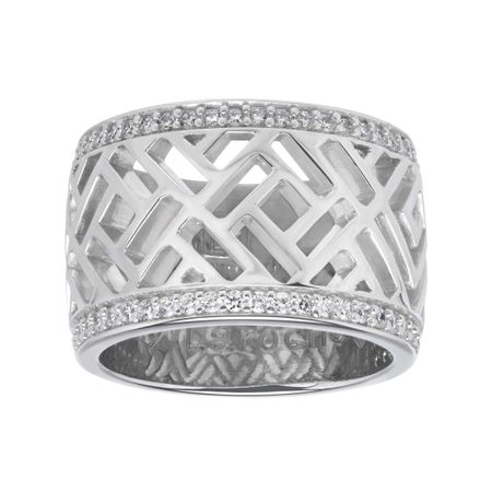 Openwork Ring with Cubic Zirconia
