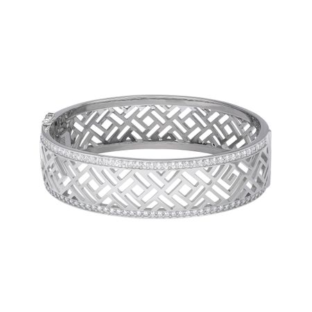 Bangle Bracelet with Cubic Zirconia