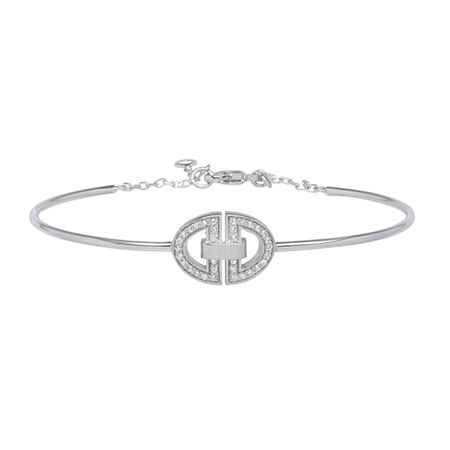 Bangle Bracelet with Cubic Zirconia