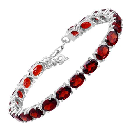 10 ct Garnet Tennis Bracelet
