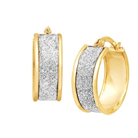 Glitter Hoop Earrings