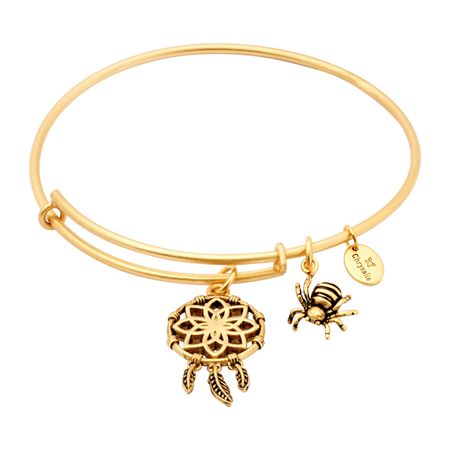 Expandable Dream Catcher Bangle, Yellow