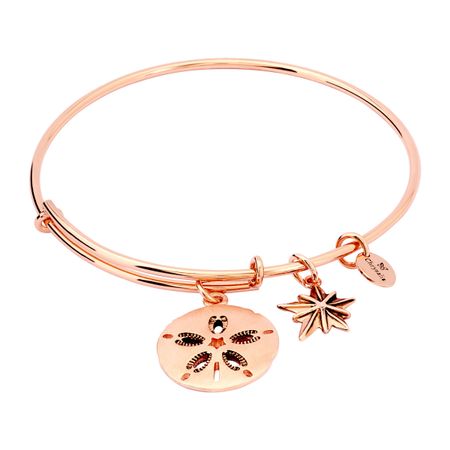 Expandable Sand Dollar Bangle, Pink