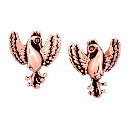 'Phoenix' Stud Earrings, Rose
