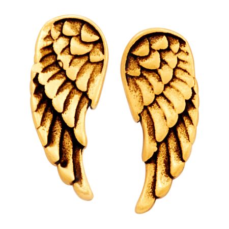 Guardian Angel Earrings, Yellow