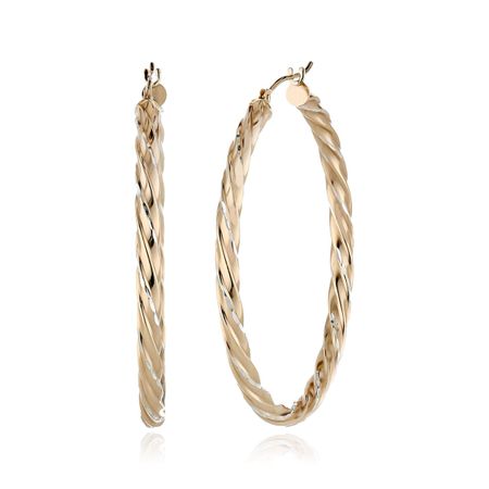 Twisted Hoop Earrings
