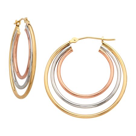 Triple Hoop Earrings