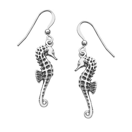Small Seahorse Drop Earrings