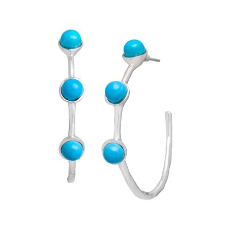 Turquoise Hoop Earrings