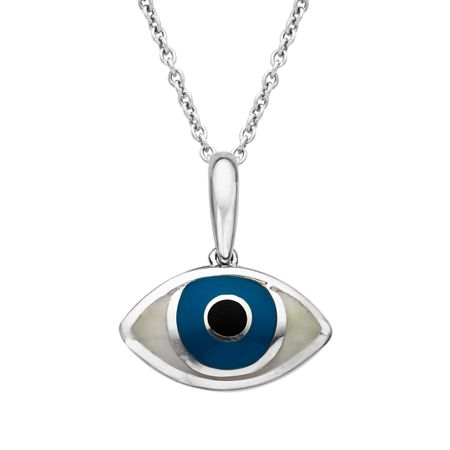 Mother-of-Pearl Evil Eye Pendant