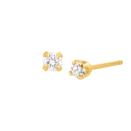 Stud Earrings with Diamonds