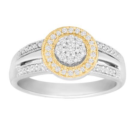1/3 ct Diamond Cluster Ring