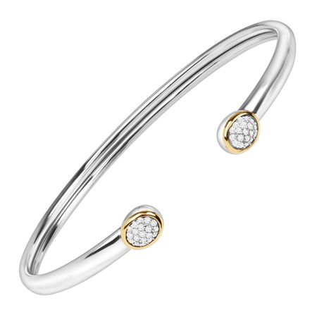 1/5 ct Diamond Circle Cuff Bracelet
