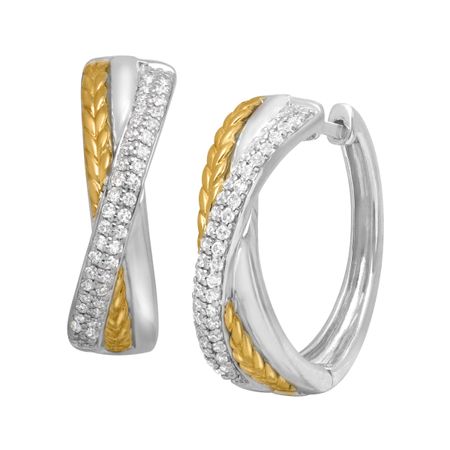 1/3 ct Diamond Hoop Earrings