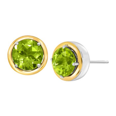 3 ct Peridot Stud Earrings