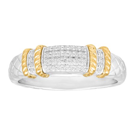 1/10 ct Diamond Cable Band Ring
